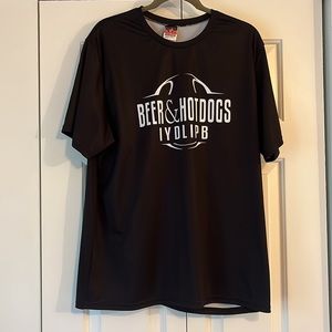 Men's Alleson Athletic "Beer & Hotdogs" short sleeve tee shirt